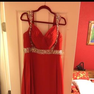Red formal dress (Prom Dress)